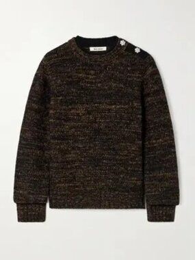 WALES BONNER chord crystal-embellished knitted sweater Size - Small